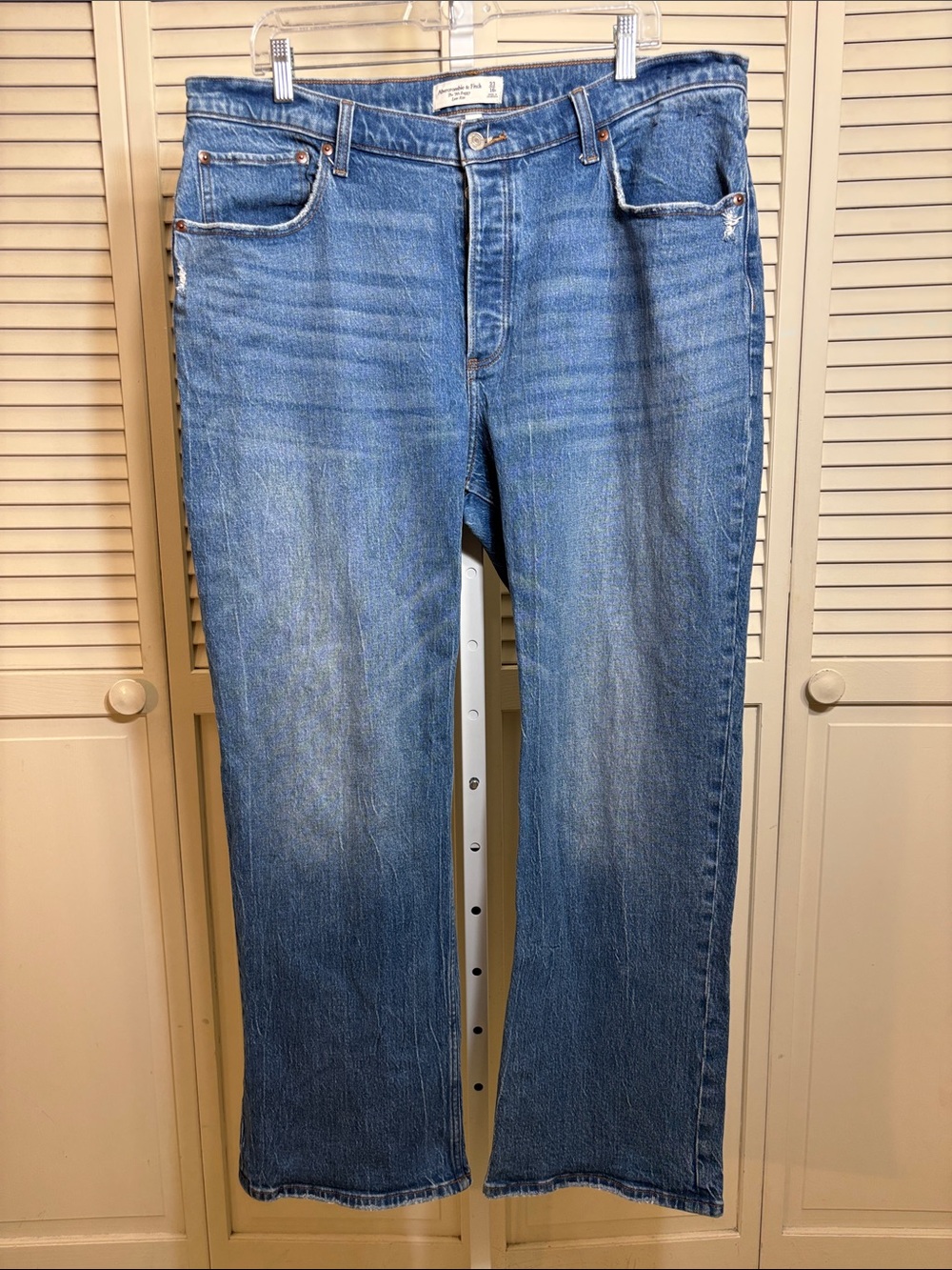 Abercrombie & Fitch Curve Love 90's Baggy Low Rise Jeans Size 16 Regular